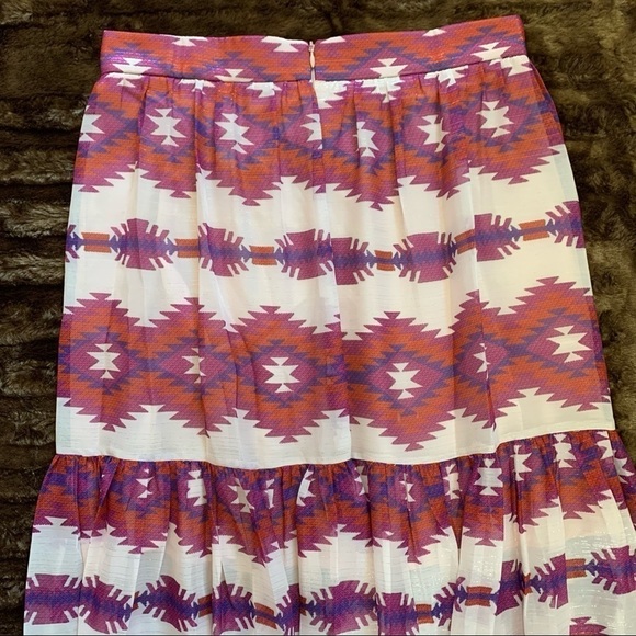 Skazi NWT Pleated Tribal Print Pleated Skirt Large - Picture 10 of 16